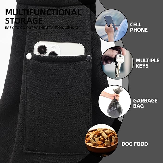 ARZQUT Dog and Cats Carrier Sling, Small Pet Carrier with Storage Pocket
