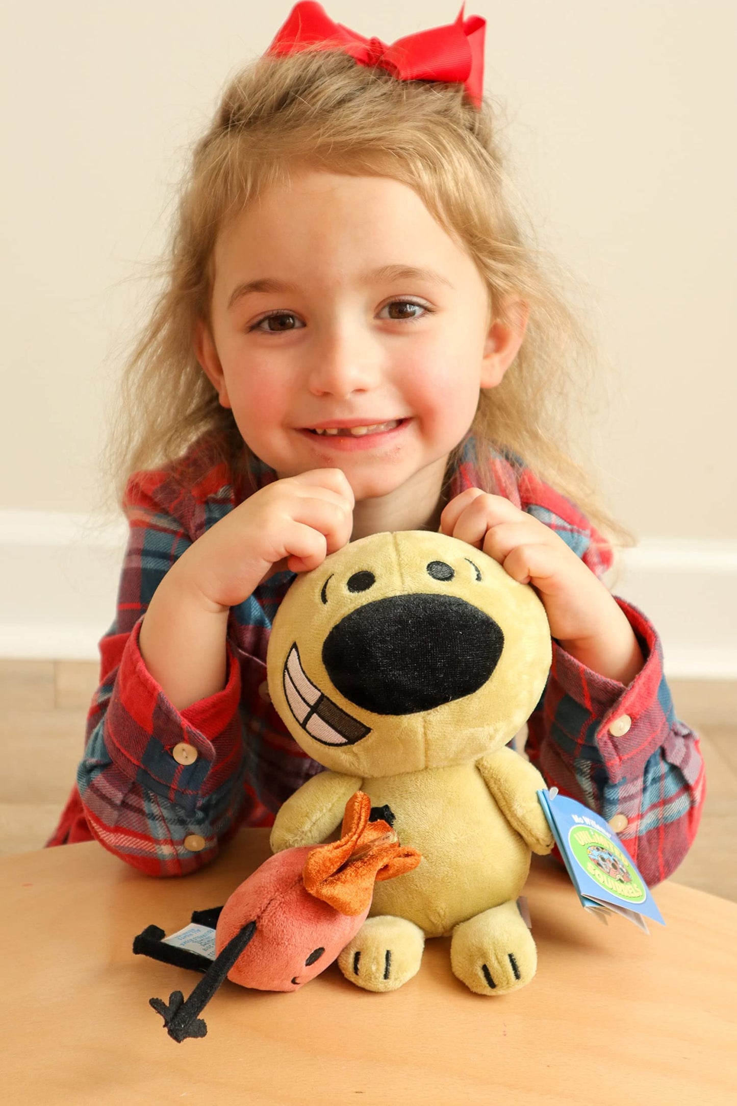 YOTTOY Mo Willems’ Collection/Zoom Squirrel & Acorn Soft Stuffed Plush Toy Pair- 8” & 3” Sitting