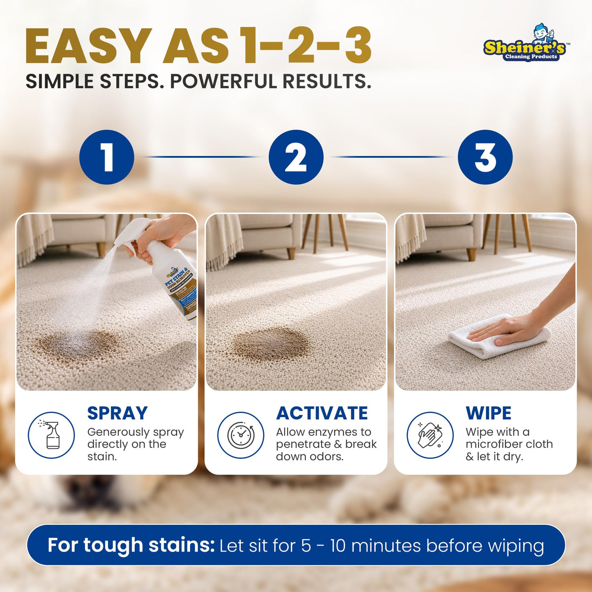 Pet Stain Remover & Pet Odor Eliminator (32 Fl Oz)