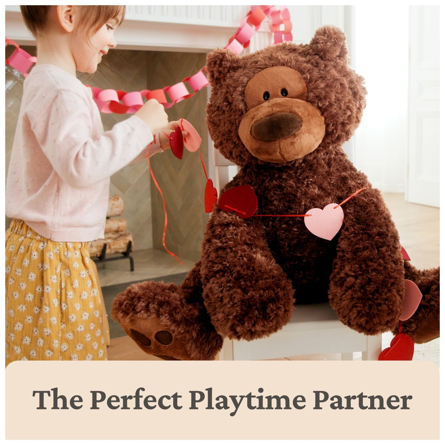 GUND Jumbo Philbin Teddy Bear, Large Teddy Bear, Stuffed Animal for Ages 1 and Up, Plush Toy, Chocolate Brown, 29"