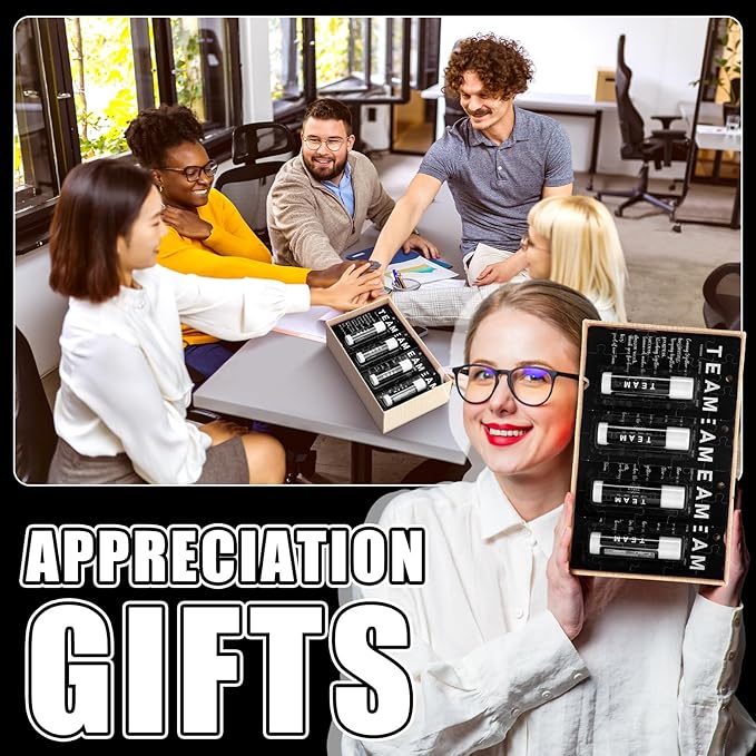 30 Pack Christmas Employee Appreciation Gift Lip Balms Bulk Staff Teacher Team Volunteer Thank You Gift Thanksgiving Christmas Appreciation Party Favor for Women Men(Team,Black)