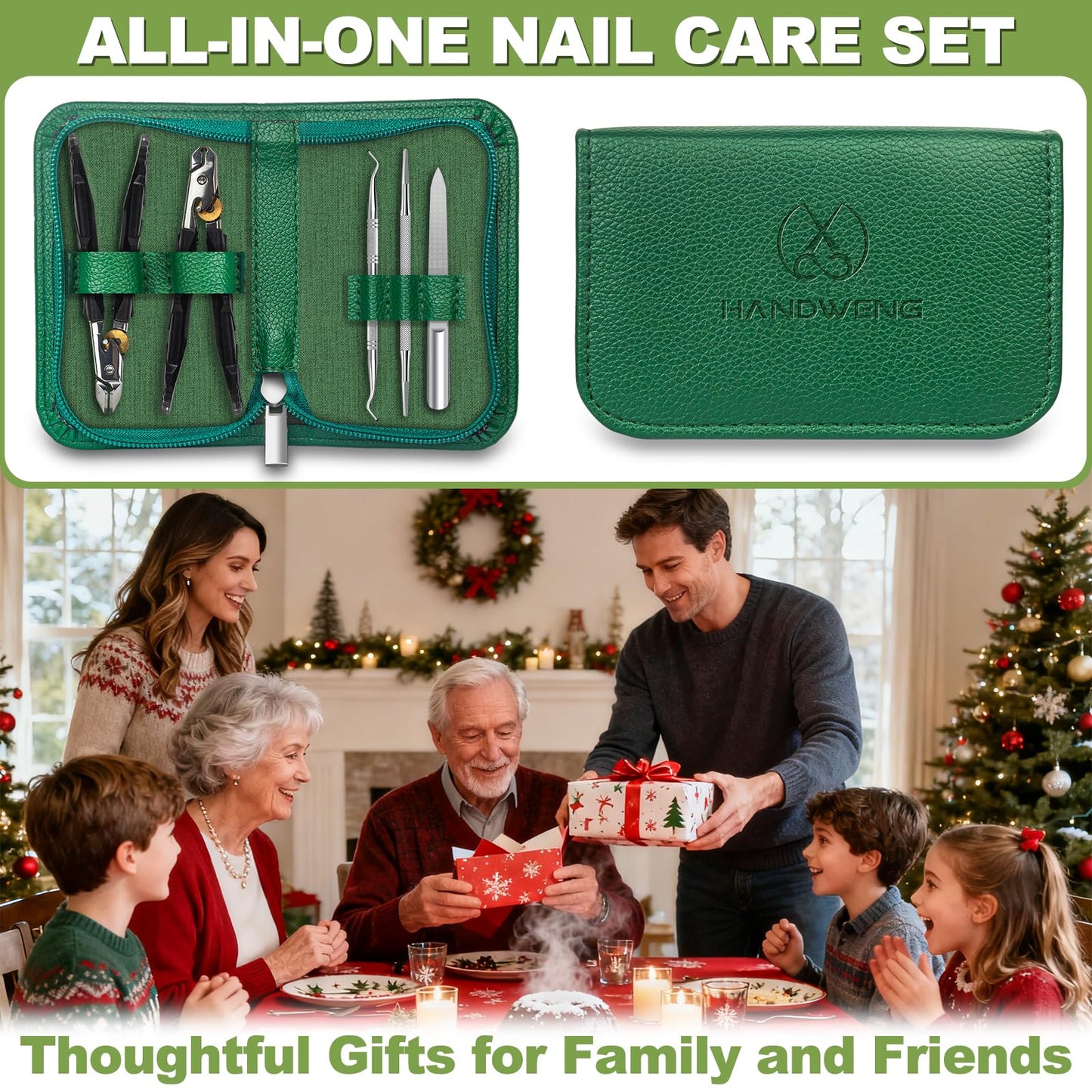 Toenail Clippers for Thick Toenails, Toe Nail Clippers for Thick Nails for Seniors, Long Handled Nail Clippers for Men, Heavy Duty Ingrown Toenail Clippers Nail Cutters, Sharp Slanted Nail Clippers