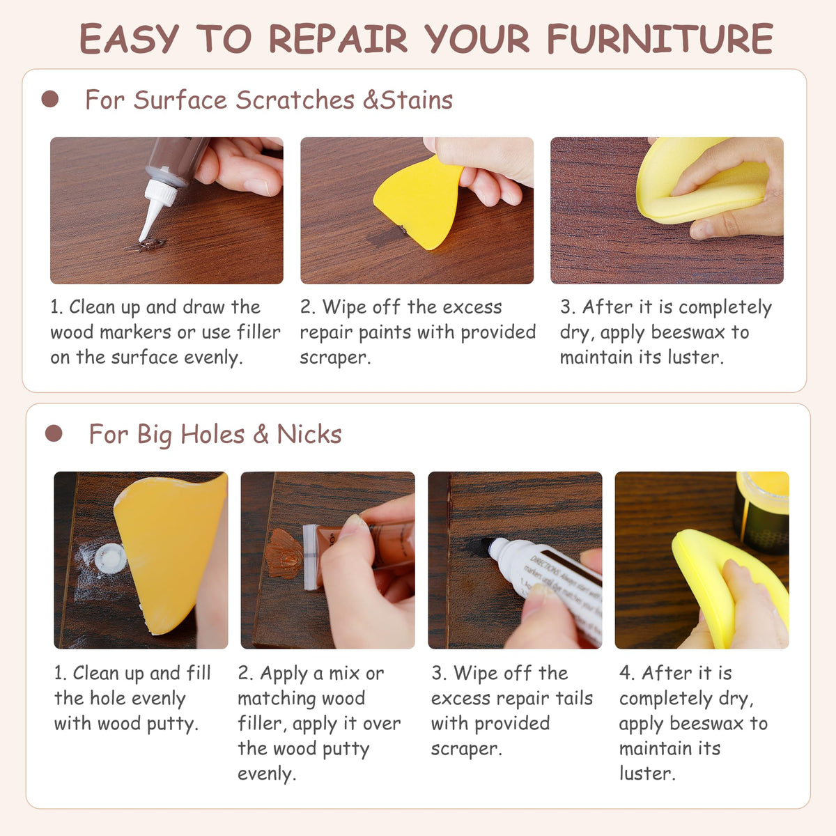 Wood Furniture Repair Kit (36 Count)