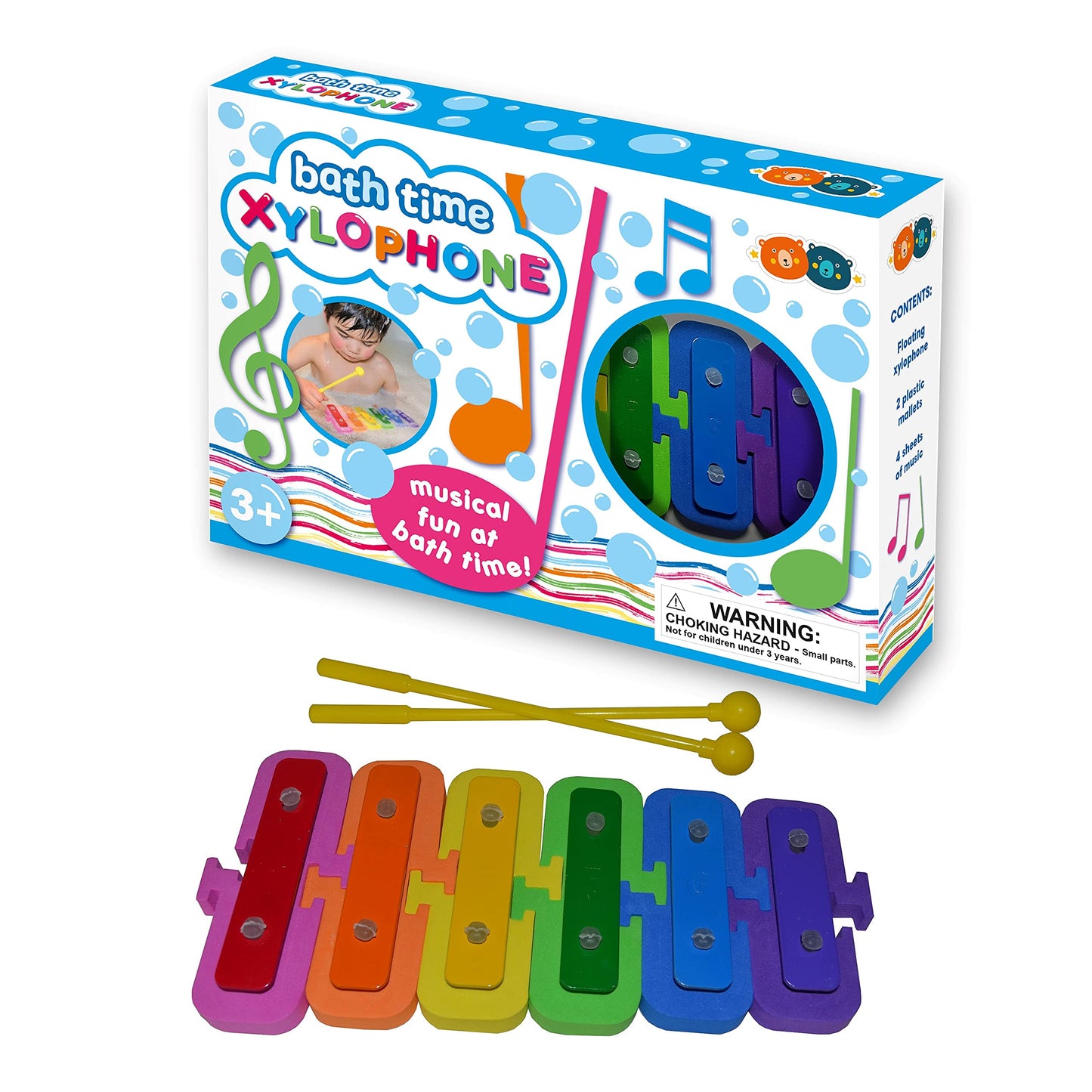 Buddy & Barney - Bath Time Toy Xylophone Musical Instrument for Bathtub