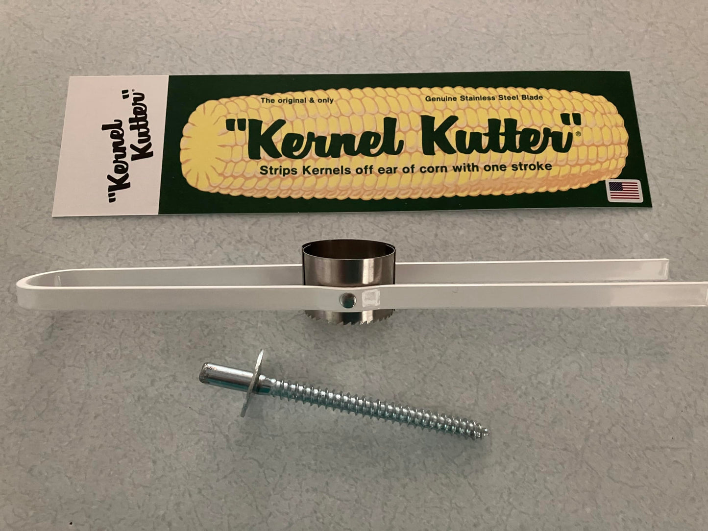 The Original Kernel Kutter (Sweet Corn Cutter, Stripper, peeler) with Bit "proudly made in the USA"