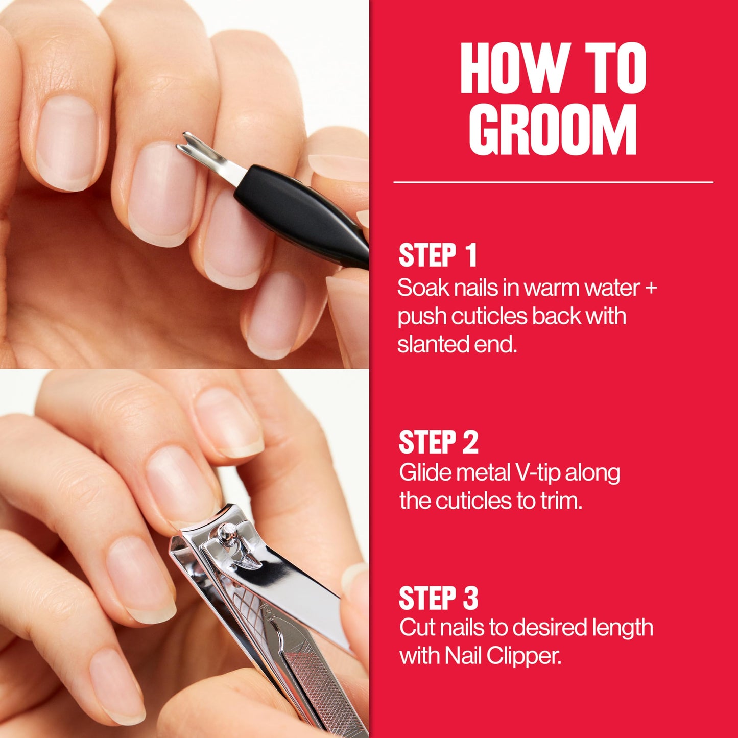 Revlon Cuticle Trimmer With Cap, High Precision V-Tip and Comfortable Grip for Gentle and Easy Trimming, 1 Count (Pack of 2)