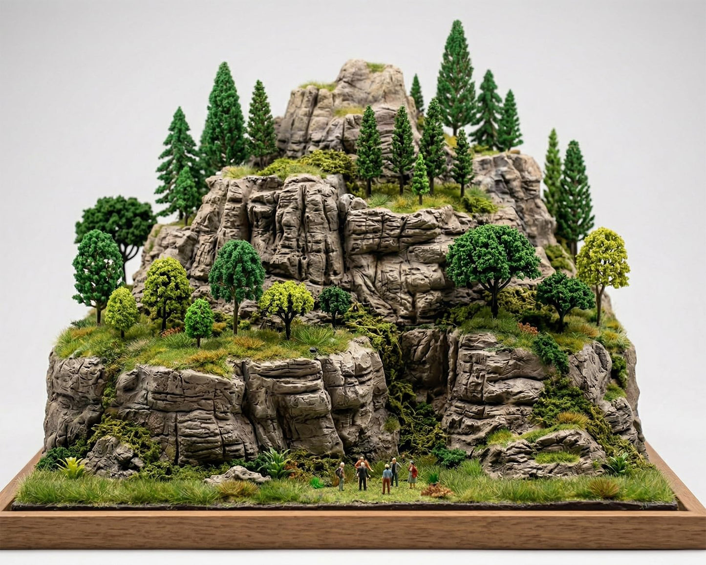 DS. DISTINCTIVE STYLE 40 Pcs Model Trees Miniature Trees 1.3-5.1 Inch Assorted Mini Trees for Crafts Complete Forest Diorama Kit Vivid Diorama Trees Fake Plants Landscape Set for DIY Craft