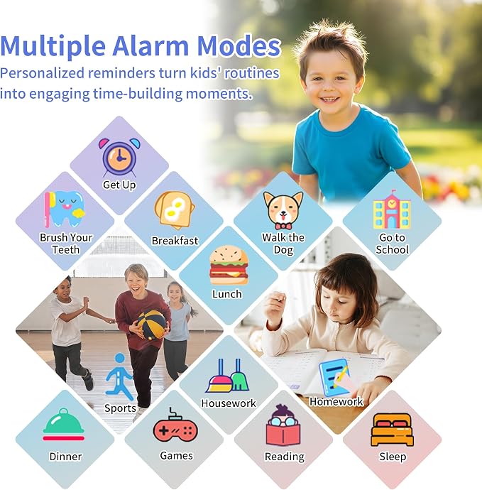 Tixpc Smart Watch for Kids with 39 Puzzle Games HD Touch Screen Camera Music Player Pedometer Alarm Clock Calculator Flashlight 12/24 hr Gifts for 4-12 Year Old Boys Toys for Kids