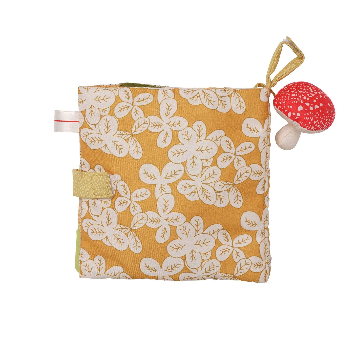 Manhattan Toy Deer One Soft Activity Crinkle Book & Fold Out Pat Mat for Baby, Toddler with Squeaker, Discovery Mirror and Teether