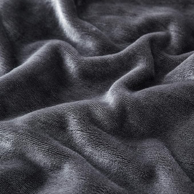 IR Imperial Rooms Grey Sherpa Fleece Throw Blanket for Bed - Wholesale Bulk Pack of 16 Sherpa Blankets - Soft Fluffy Throw Blankets for Hotels, Guest Bedroom, 50x60 Inches