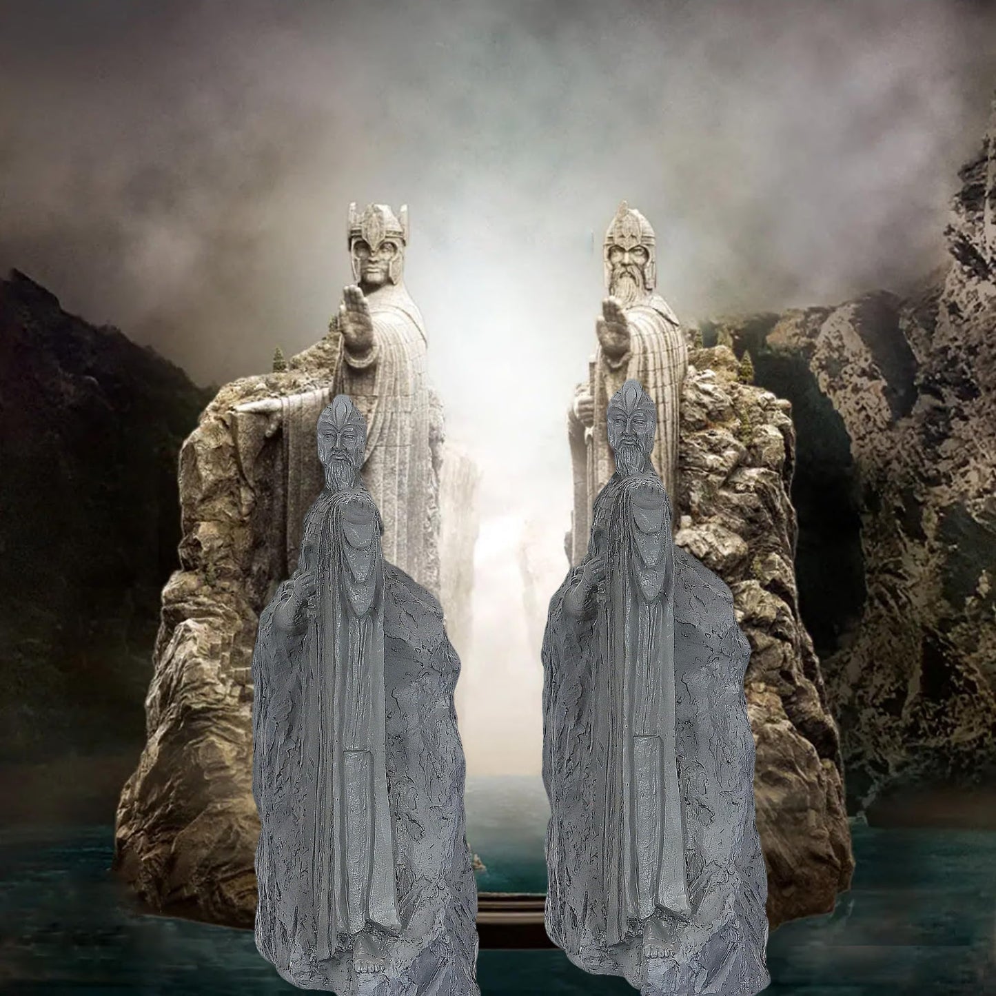 Large Decorative Bookends, 9.5" Book End Resin Collectibles, Decorative Book Stopper Binder and Dividers for Library Office Home (Large)