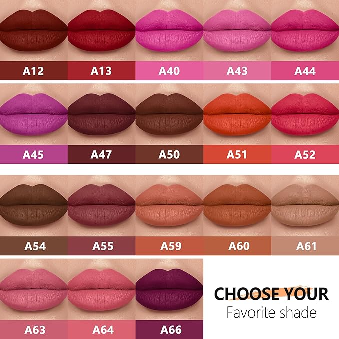 Dark Purple Lipstick Long Lasting Lipsticks for Women Pigmented Smudgeproof Transferproof Vegan Cruelty Free Chestnut Lip Makeup, A55 Summer