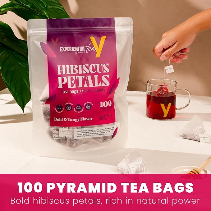 HIBISCUS HARMONY Loose Leaf 100 Tea Bags HARVESTED WITH CARE IN NIGERIA