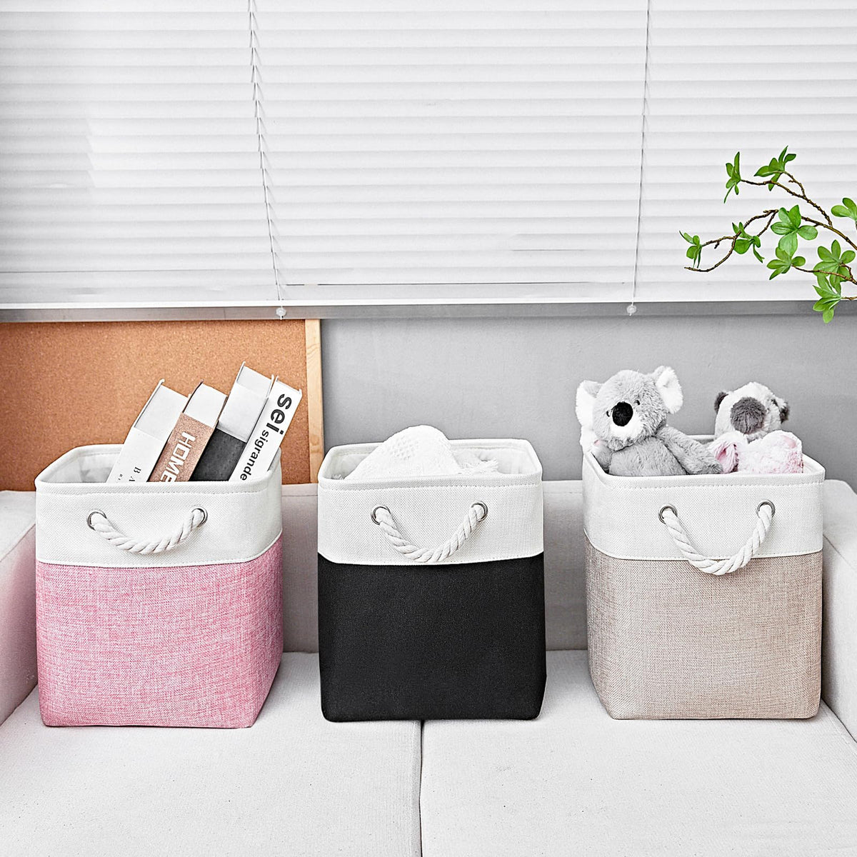 11x11 Inch Cube Storage Bins (6 Count)