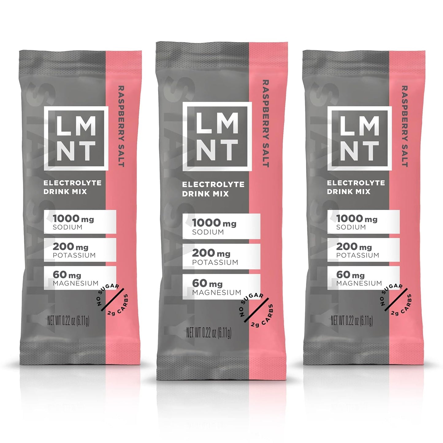 Drink LMNT Zero Sugar Electrolytes - Raspberry Salt | Drink Mix | 30-Count