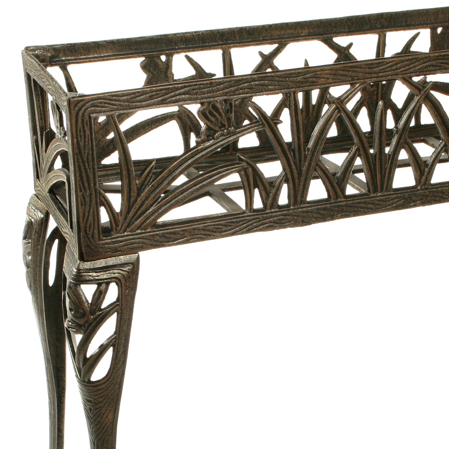 Oakland Living Butterfly Rectangular Plant Stand, Antique Bronze
