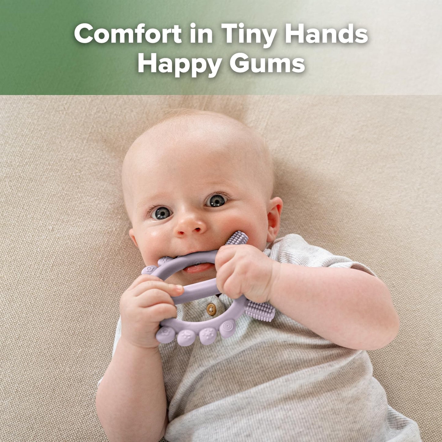 Haakaa Silicone Teether Set-Baby Freezer Teething Toy - Soft Cold Teether - Soothe Teething Pain & Itching Gums - Perfect Size-Baby Freezer Teething Toy - Soft Cold Teether