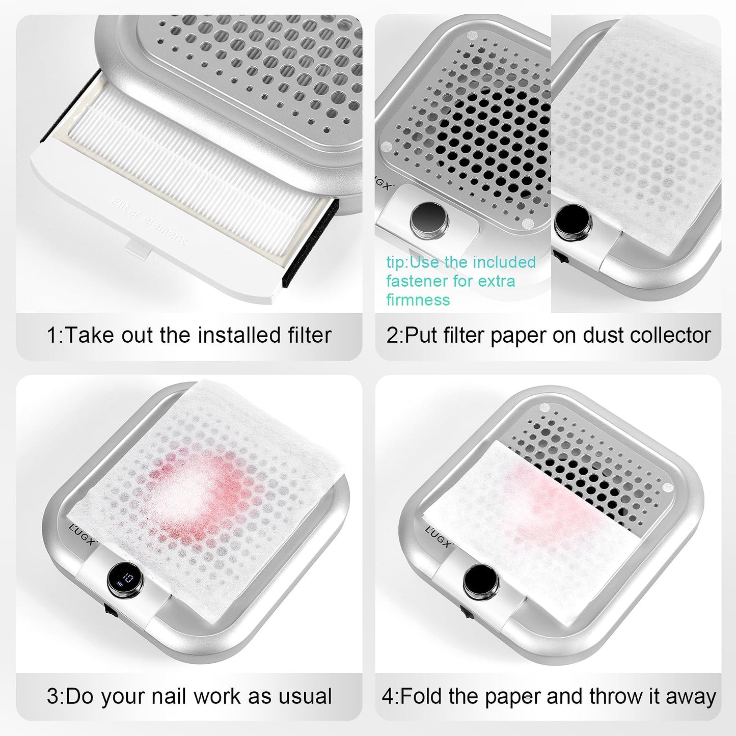 L'UGX Nail Dust Collector filter for LG622