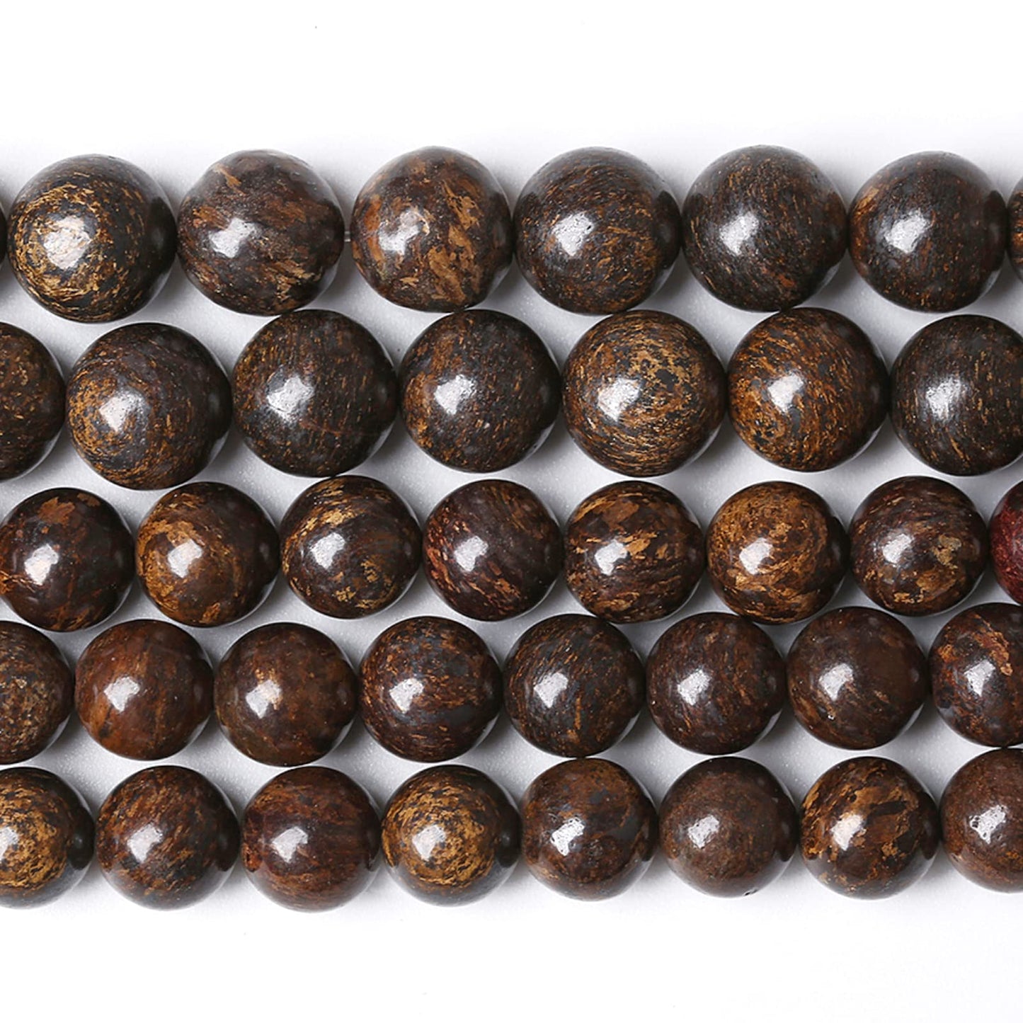 4MM 86PCS Natural Stone Bronzite Gemstone Spacer Loose Beads for Jewelry Making DIY Bracelet Necklace 1 Strand