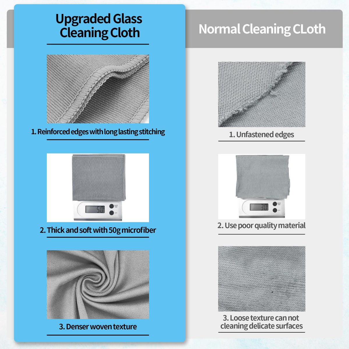 Microfiber Cleaning Cloth (12 Count)