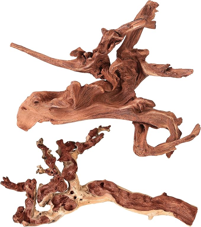 majoywoo Natural Small Driftwood for Aquarium Decor Fish Tank Decorations