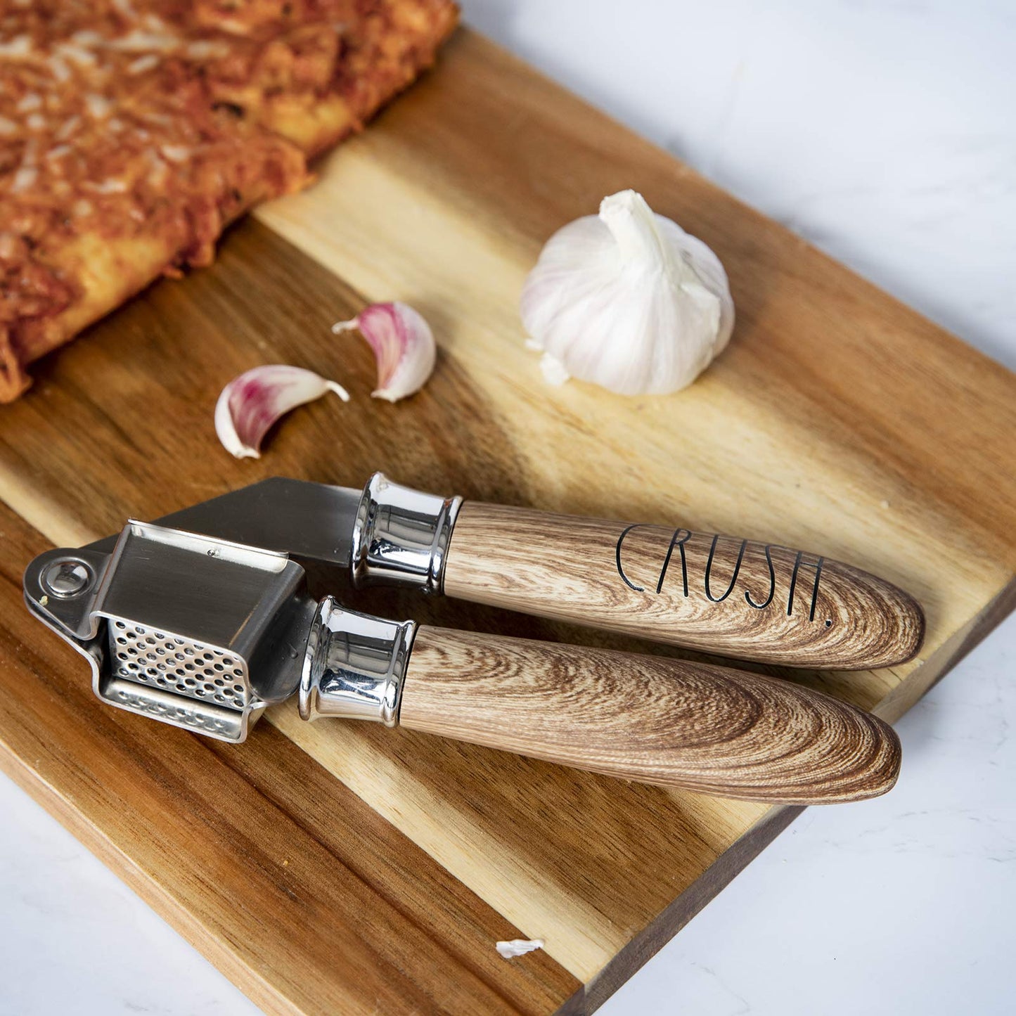 Rae Dunn Everyday Collection 7 Piece Wooden and Stainless Steel Kitchen Gadget Set- Kitchen Tools with Wooden Handles