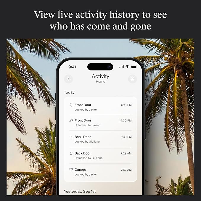 Level Lock+ WiFi Deadbolt Smart Lock - World's Smallest Smart Lock Plus Apple Home Key - Lock/Unlock Anywhere - Level App for iOS & Android - Works with Apple Home, Alexa, GoogleHome (Satin Nickel)