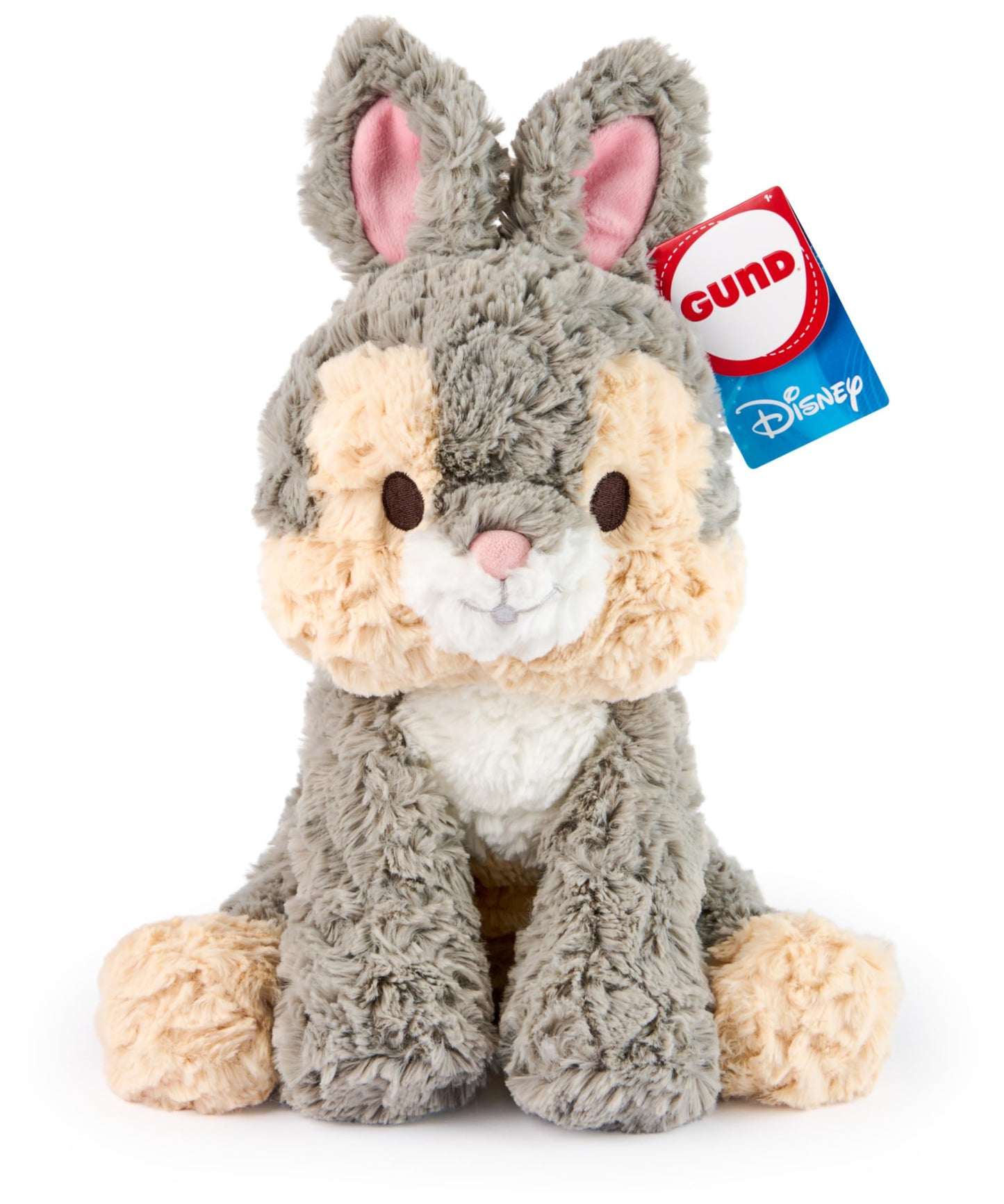 GUND Disney Official Thumper Plush, Disney Cozys Collection, Bambi Toys, Bunny Rabbit Stuffed Animal for Ages 1 and Up, Gray, 10”