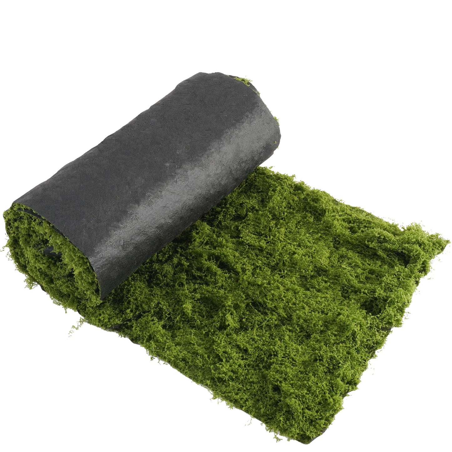 BYHER Fake Moss Mat Artificial Moss Roll - 12" x 71"Cloud Soft Feel Moss Table Runner for Decor, Faux Grass Mat for Crafts, DIY Fairy Garden, Wedding & Party Decorations (Realistic Green: 30x180cm)