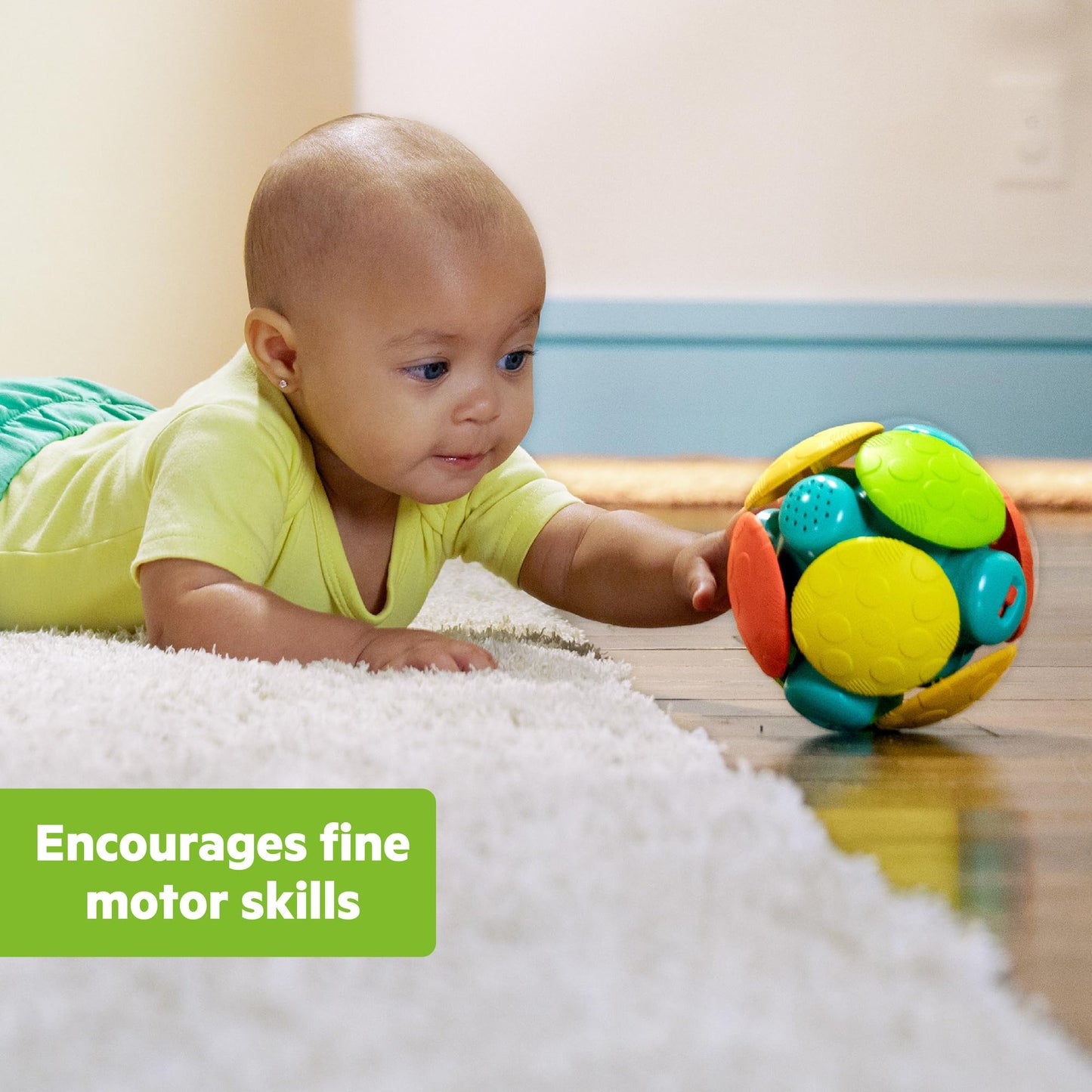 Bright Starts Wobble & Rattle Gift Set 2-PK Baby Toys, Rattles & Ball Toys, Crawl & Chase, Cause and Effect Learning, Unisex, 3-6 Months and Up