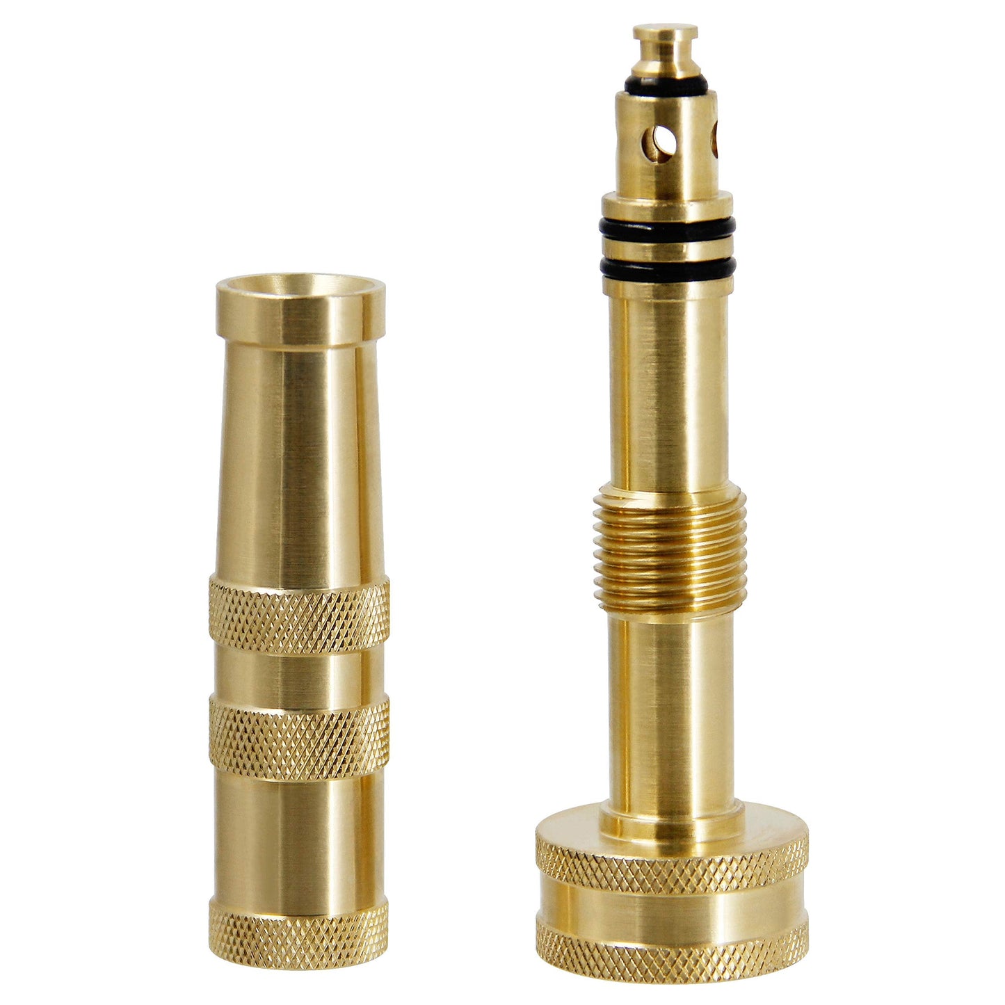 Twinkle Star Heavy-Duty Brass Adjustable Twist Hose Nozzle, 2 Pack, TWIS3432