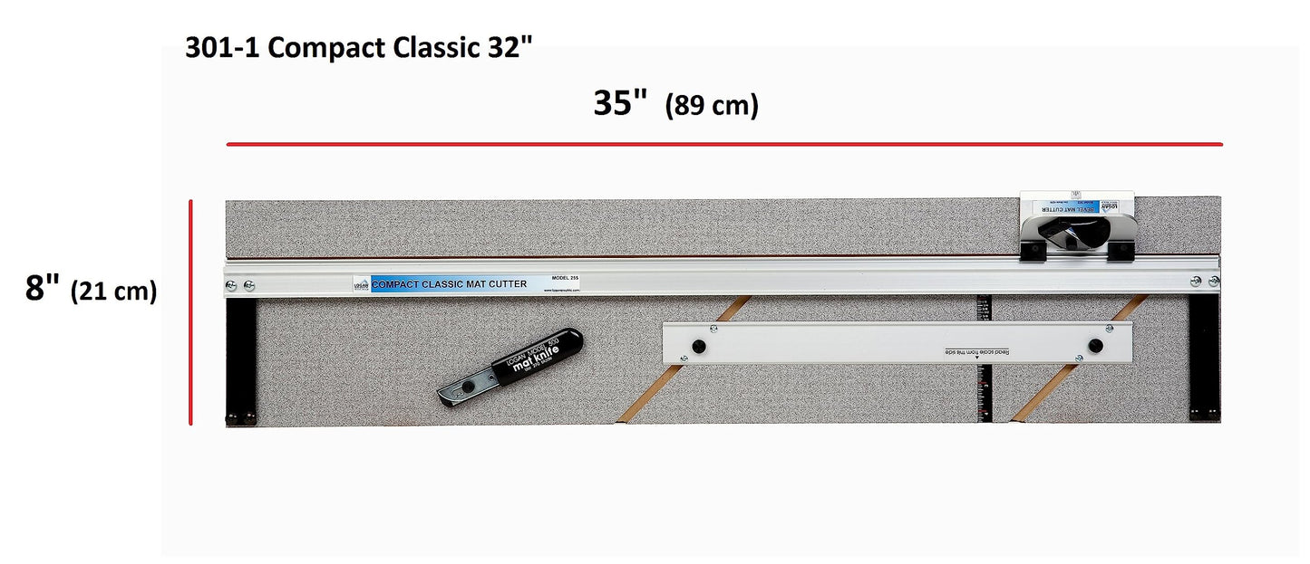 Authentic Logan 301-1 Compact Classic 32" Board Mounted Mat Cutter