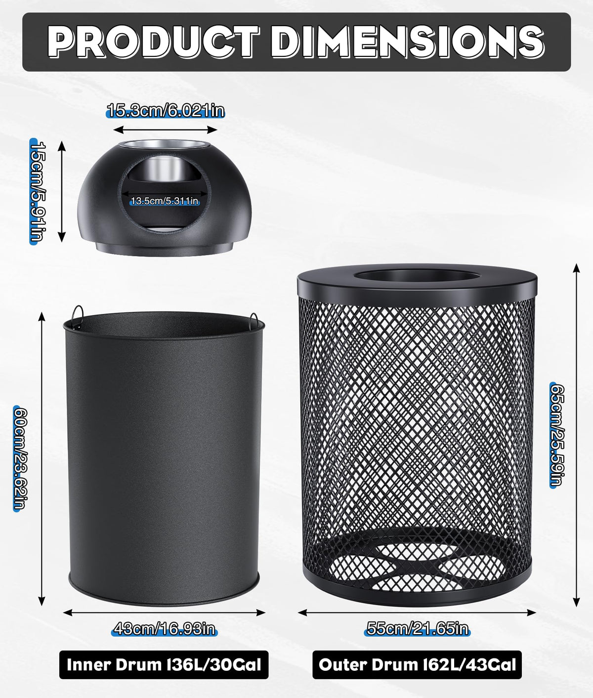 Outdoor Trash Can Commercial