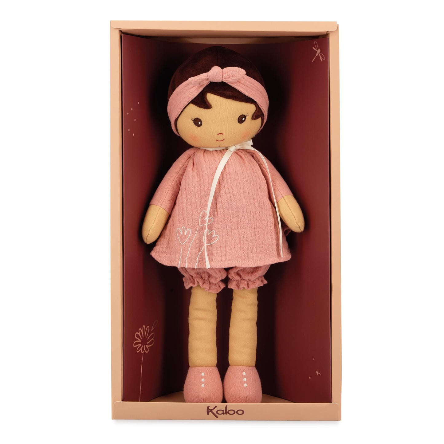 Kaloo - Tendresse Amandine Soft Doll 15.6" X-Large - Ages 0+ - Cuddling with Plush Figure Toys - Adorable Design - Multiple Fabrics and Rich Textures - Machine Washable - Ages 0+ - K200014
