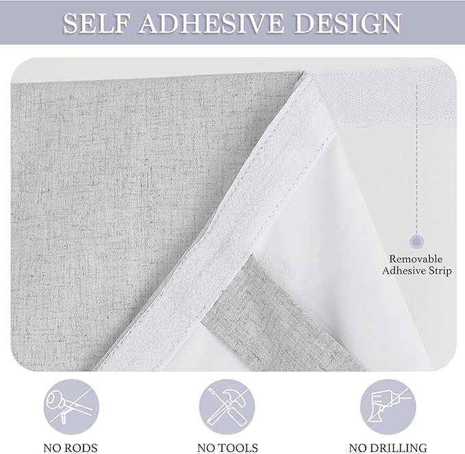 RYB HOME Classroom Door Window Cover, 100% Blackout Shades for Classroom Windows and Doors Cover Lockdown Shades Blocks Views, W 8 x L 36 inch, Light Grey, 1 Panel