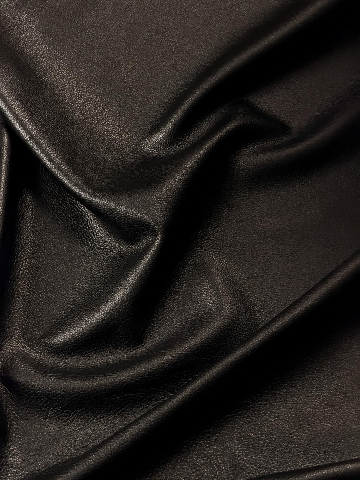 Premium Genuine Leather Natural Grain Cowhide Hides – High-Quality Leather Skins for Upholstery, Crafting, Tooling, Sewing, and DIY Leather Projects (Black, 20 Square Feet (Full Side))