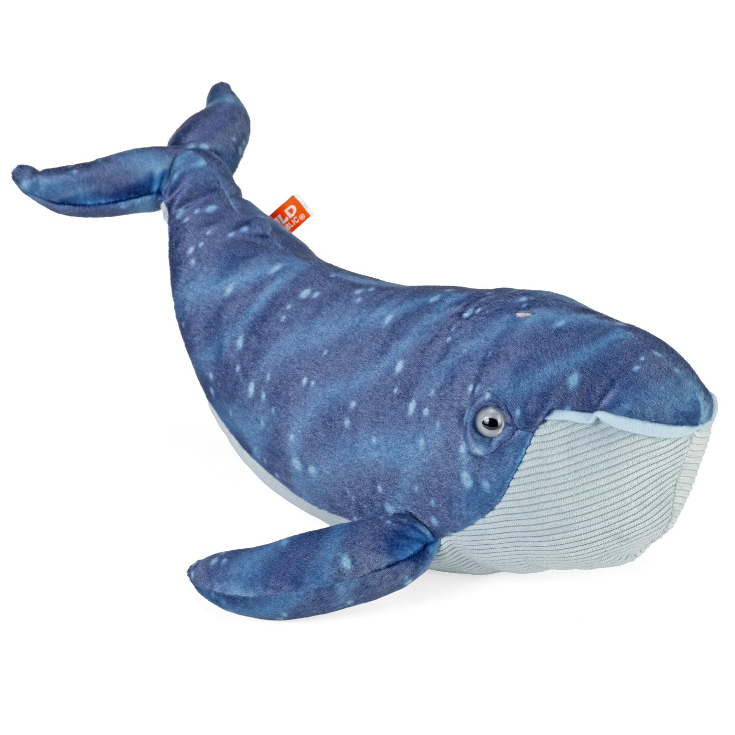 Wild Republic Blue Whale Plush, Stuffed Animal, Plush Toy, Gifts for Kids, Cuddlekins 20 Inches