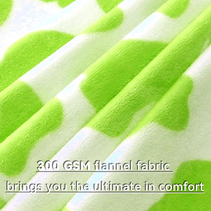 King Size Fleece Blanket Lime Green - Soft Warm Cozy Lightweight Fuzzy Throw for Bed, Couch, Sofa, Home Decor - Gifts for Adults Birthday Christmas 90"x108"