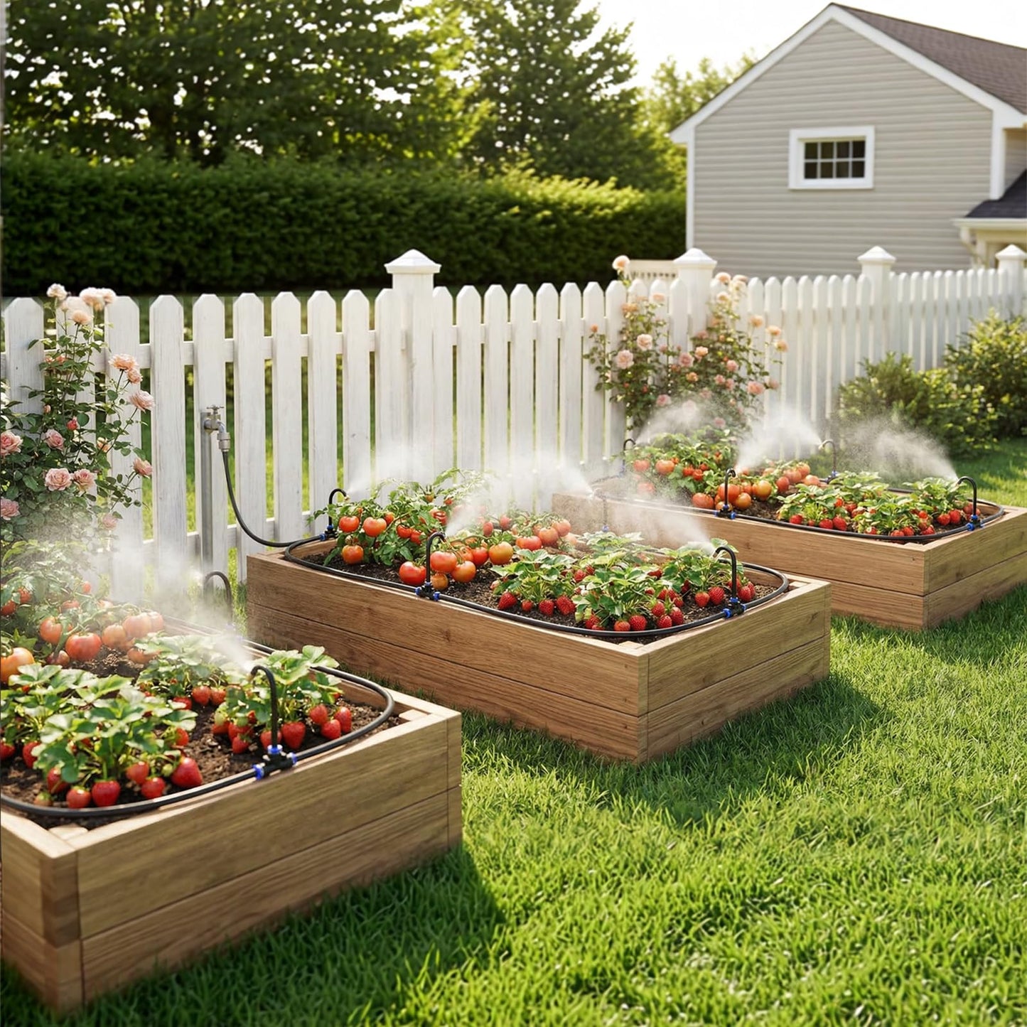 Drip Irrigation System, 40 FT Watering System, Garden Irrigation System for Yard, Lawn, and Plants