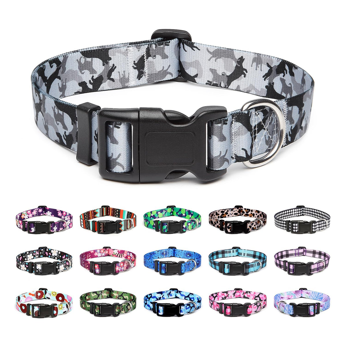 Mercano Adjustable Dog Collar - Special Design Patterns, Soft Nylon Comfortable Sturdy Pet Collar for Small Medium Large Dogs (XS, Tribal Red)