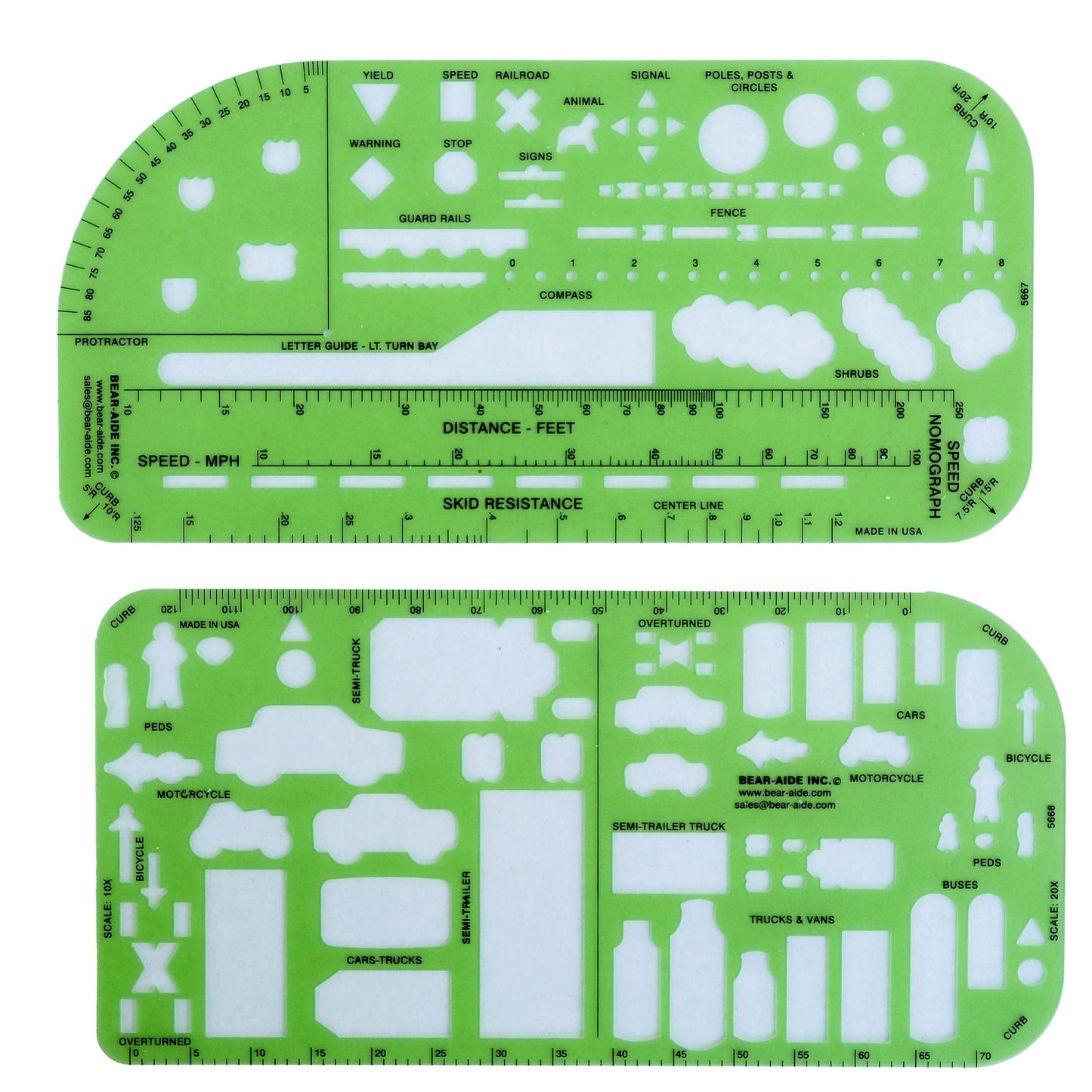 Traffic Drawing Template - for Accident Reconstruction (Single Pack)