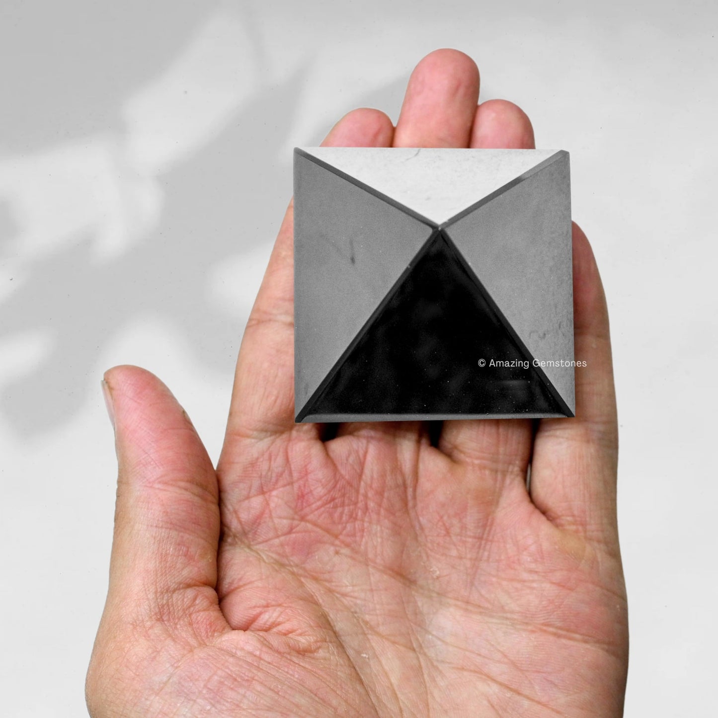 Amazing Gemstone Black Obsidian Pyramid Crystal Healing Stones - 2" Great Pyramid Figurine of Natural Stone Pyramid for Meditation, Reiki, Chakra Balancing and Crystal Pyramids Grid
