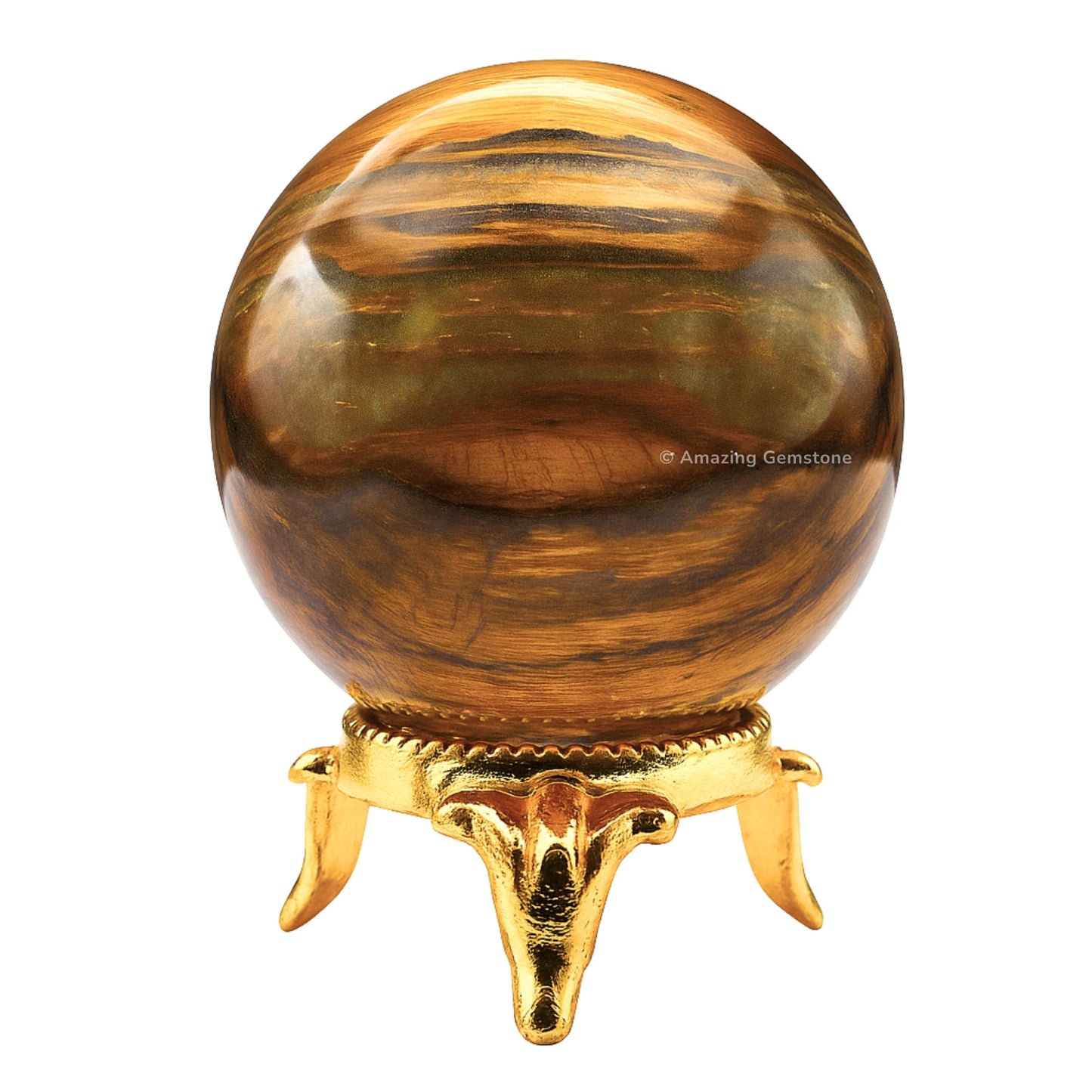 Amazing Gemstone Nellite Crystal Ball with Stand - 2 Inches Crystal Sphere Meditation Balls for Witchcraft and Decorative Balls