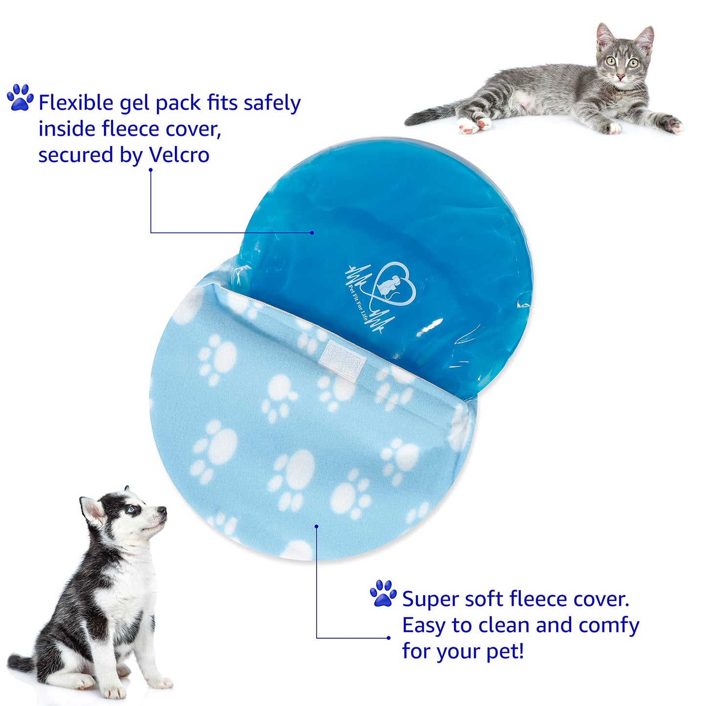 Pet Fit For Life Snuggle Soft Dog Cooling Pad & Pet Heating Pad - Comfortable Temperature Control in All Seasons - Ideal for Cats, Dogs & Pets for Year-Round Comfort