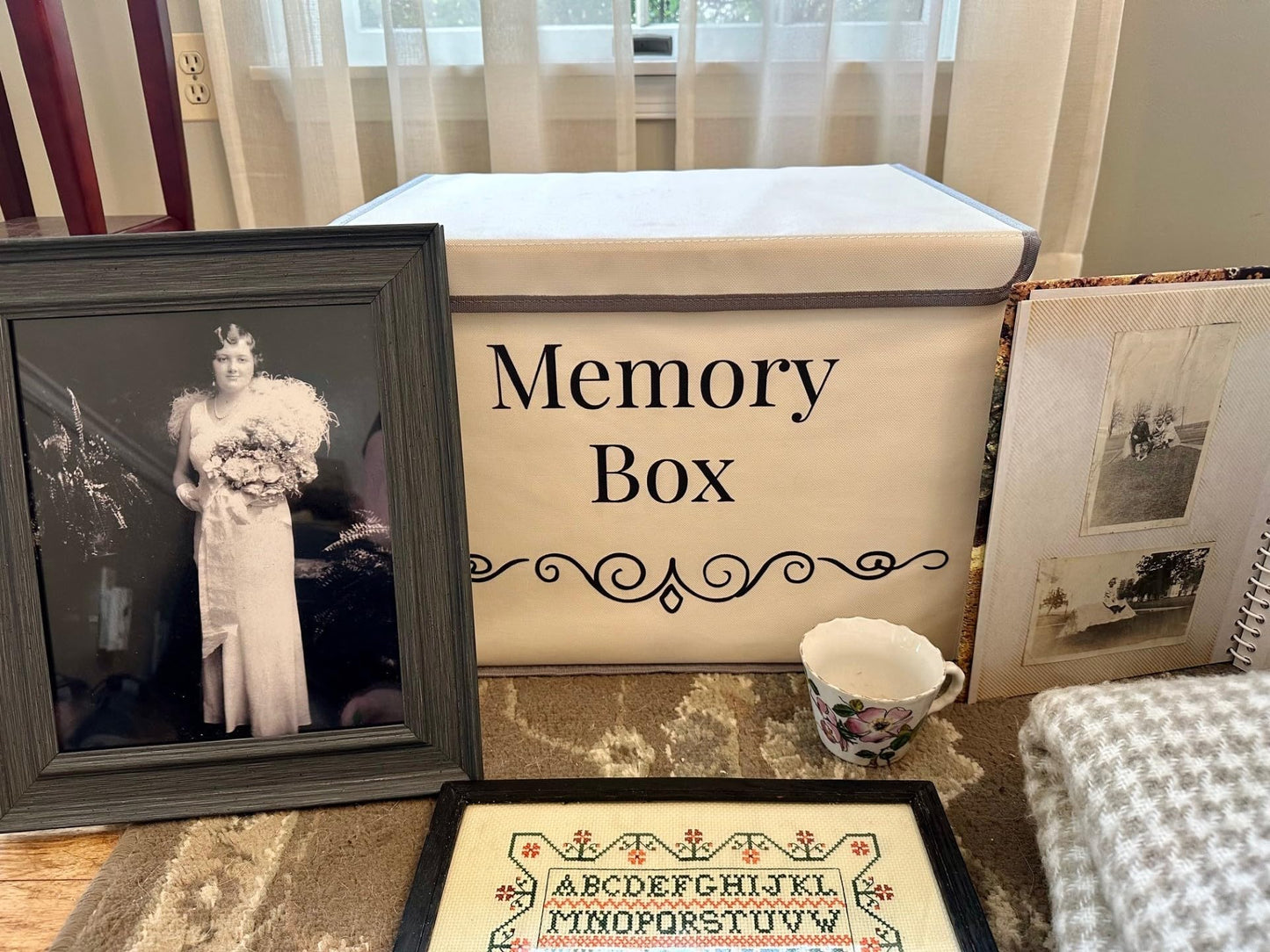 Pear Tree Essentials Memory Storage Box - Baby Keepsakes, Travel memories, Loved Ones Treasured Keepsakes.