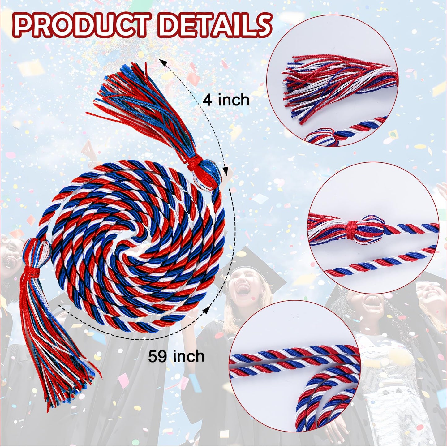 Silkovahamd 2026 Dominican Graduation Stole - Honor Cord, Class of 2026 Design for Dominican Graduates Ceremony Accessory Gifts