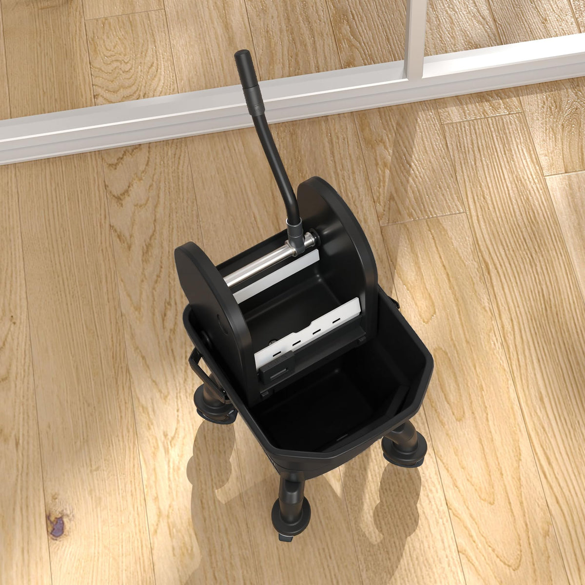 Mop Bucket with Wringer on Wheels