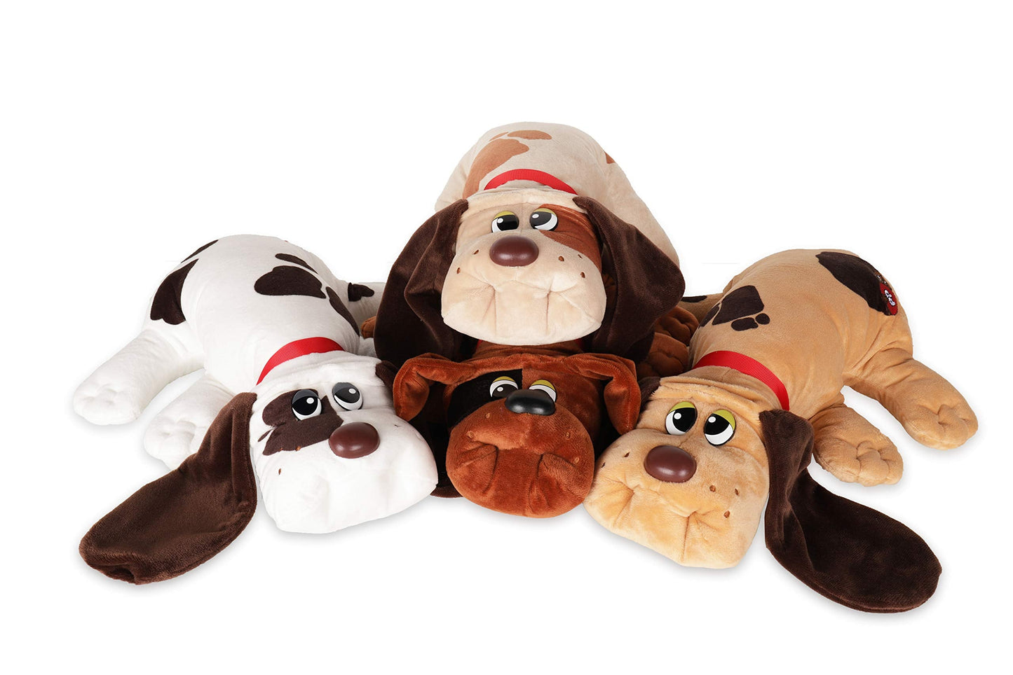 POUND PUPPIES Basic Fun Classic Stuffed Animal Plush Toy - Great Gift for Girls & Boys - 17" - Red with Black Spots