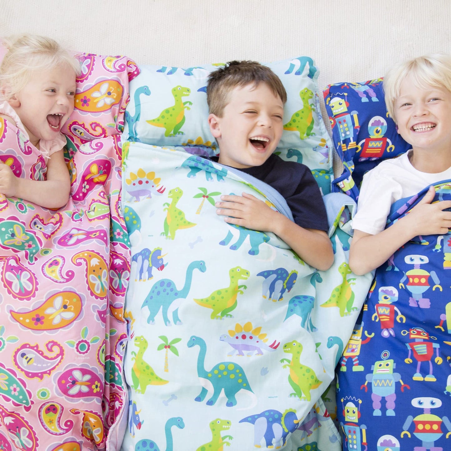 Wildkin Kids Original Nap Mat – Cozy Kids Sleep Mat with Pillow, Ideal for School & Travel - Out of This World