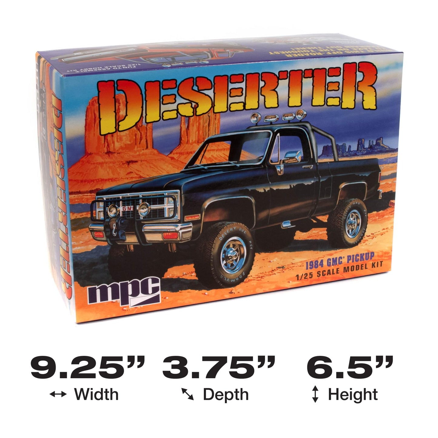 MPC 1984 GMC Pickup 1:25 Scale Model Kit (Black Version)